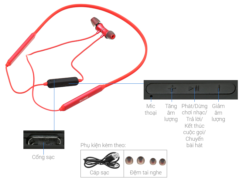 Tai nghe Bluetooth Mozard Q6