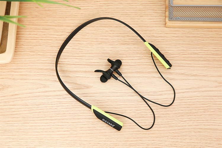 Tai nghe Bluetooth Mozard Flex4 Màu Đen - Xanh lá