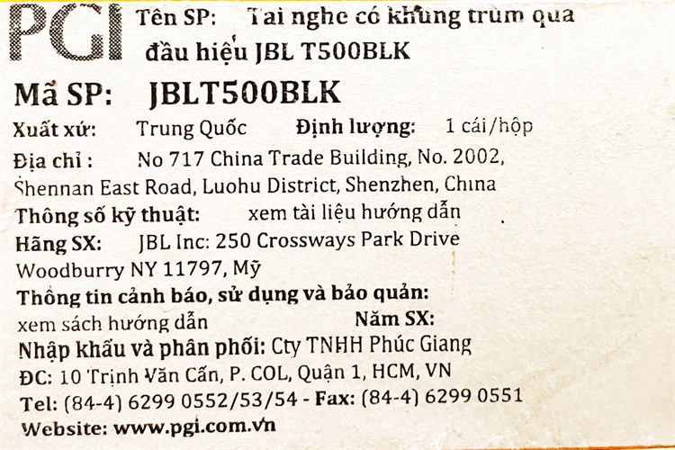 Tai nghe Có Dây Chụp Tai JBL Tune 500 Màu Xanh Dương