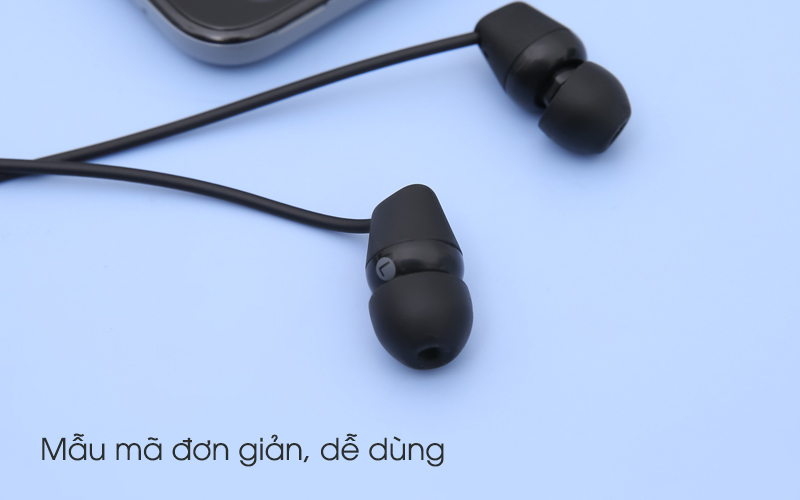 Tai nghe Bluetooth Sony WI-C200/BC E đen có thiết kế đơn giản