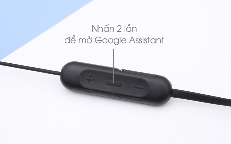 Tai nghe Bluetooth Sony WI-C200/BC E Đen hỗ trợ Google Assistant