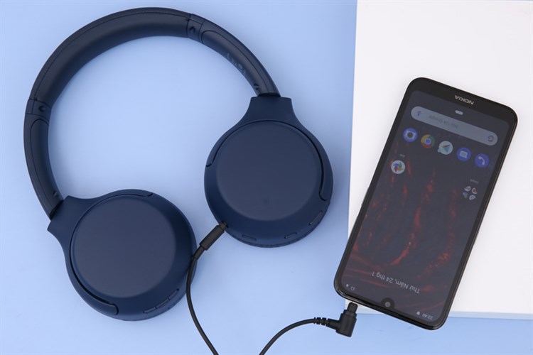 Tai nghe chụp tai không dây Sony Extra Bass WH-XB700 Màu Xanh Dương