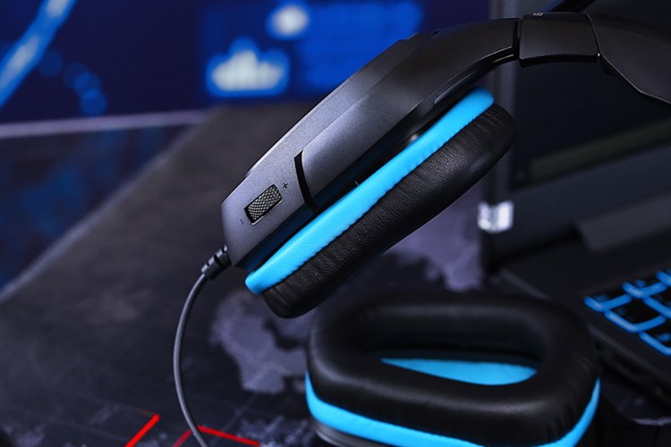 Tai nghe Chụp Tai Gaming Logitech G431 7.1 Màu Đen - xanh dương