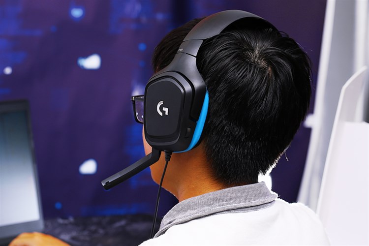 Tai nghe Chụp Tai Gaming Logitech G431 7.1 Màu Đen - xanh dương
