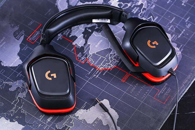 Tai nghe Chụp Tai Gaming Logitech G331 Màu Đen - Đỏ