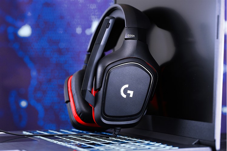Tai nghe Chụp Tai Gaming Logitech G331 Màu Đen - Đỏ