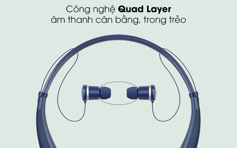 Đệm tai mềm mại tạo cảm giác thoải mái, dễ chịu khi đeo - Tai nghe Bluetooth LG HBS-780