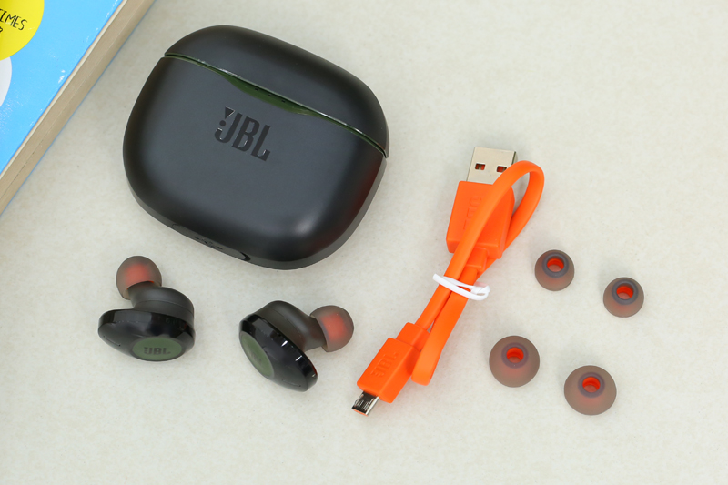 Tai nghe Bluetooth True Wireless JBL Tune 120 Màu Đen - Xanh lá