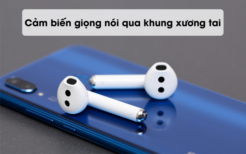 Cảm biết giọng nói qua khung xương tai - Tai nghe Bluetooth TWS Huawei FreeBuds 3 Trắng 