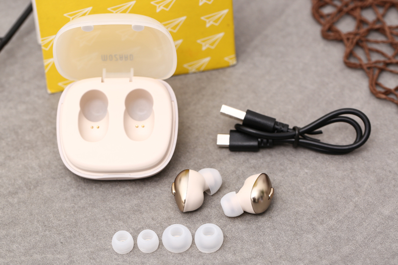 Tai nghe Bluetooth True Wireless Mozard Q7 Màu Hồng