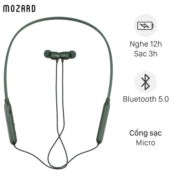 Tai nghe Bluetooth Mozard Z702 Xanh