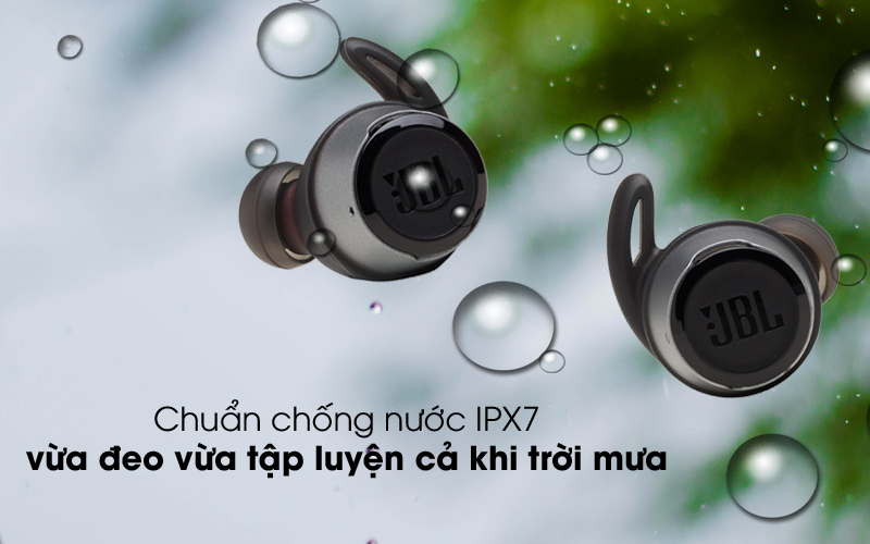 Chống nước IP67 - Tai nghe Bluetooth True Wireless JBL REFFLOWBLK Đen