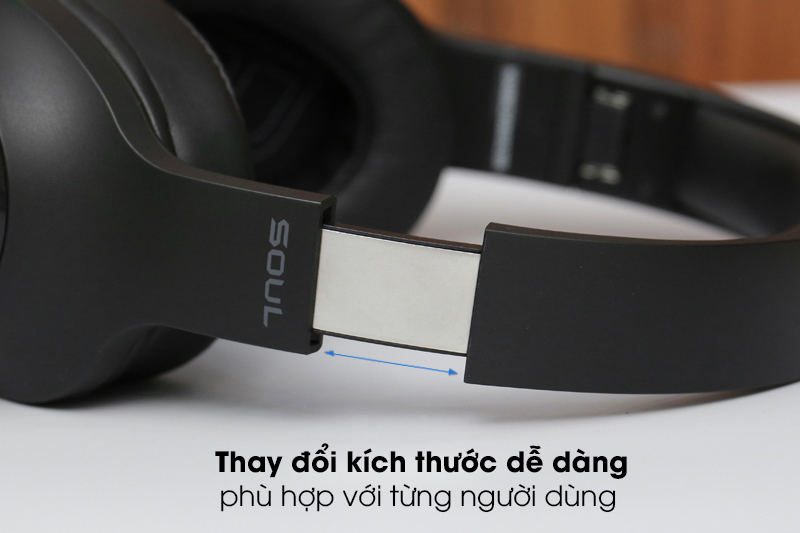 Thay đổi kích thước dễ dàng - Tai Nghe Bluetooth chụp tai SOUL Ultra Wireless Dynamic SU34BK