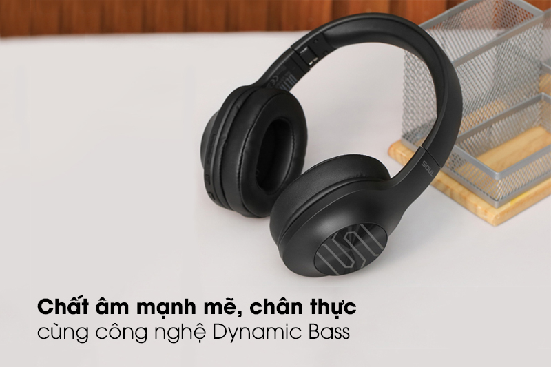 Công nghệ Dynamic Bass cho âm thanh mạnh mẽ - Tai Nghe Bluetooth chụp tai SOUL Ultra Wireless Dynamic SU34BK