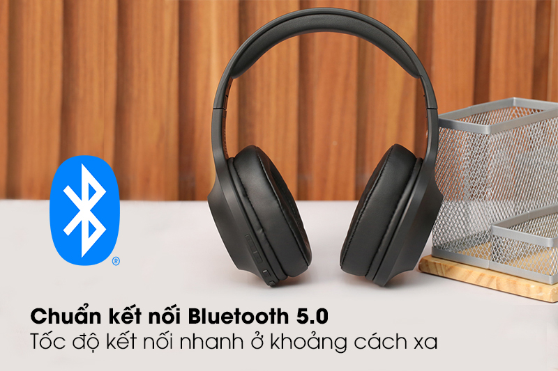 Bluetooth 5.0 với tốc độ mượt mà, khoảng cách xa - Tai Nghe Bluetooth chụp tai SOUL Ultra Wireless Dynamic SU34BK