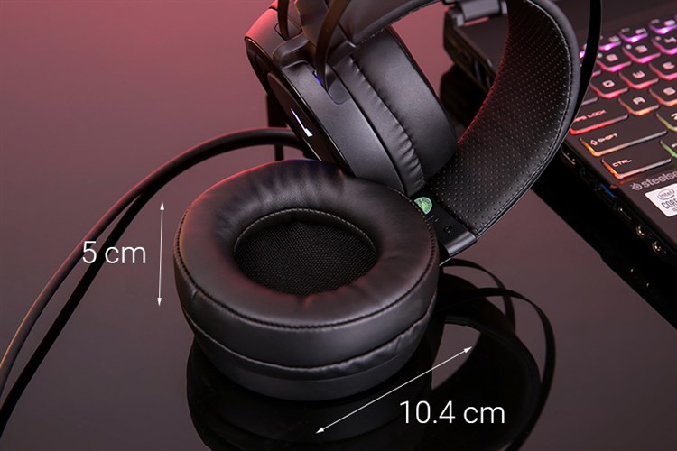 Tai nghe Chụp Tai Gaming Rapoo VH500 7.1 Màu Đen