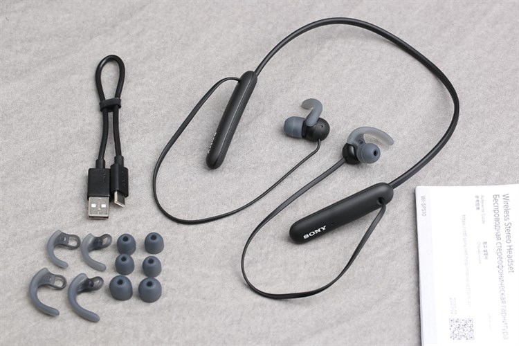 Tai nghe Bluetooth Sony Extra Bass WI-SP510/BZ E Màu Đen
