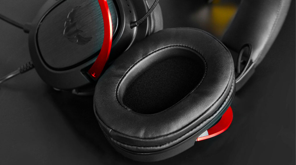 Tai nghe chụp tai Gaming Asus TUF H3 Đen Đỏ - Thiết kế