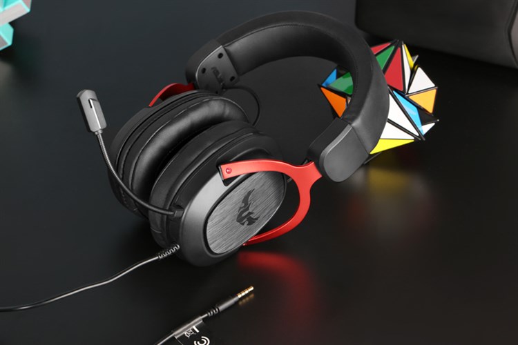 Tai nghe Chụp Tai Gaming Asus TUF H3 Màu Đen - Đỏ