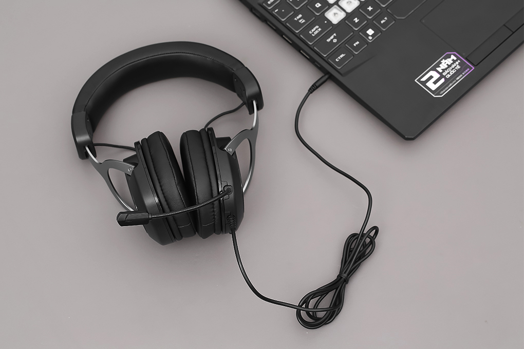 Tai nghe Chụp Tai Gaming Asus TUF H3 Màu Đen - Xám