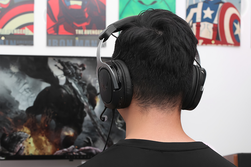 Tai nghe Chụp Tai Gaming Asus TUF H3 Màu Đen - Xám