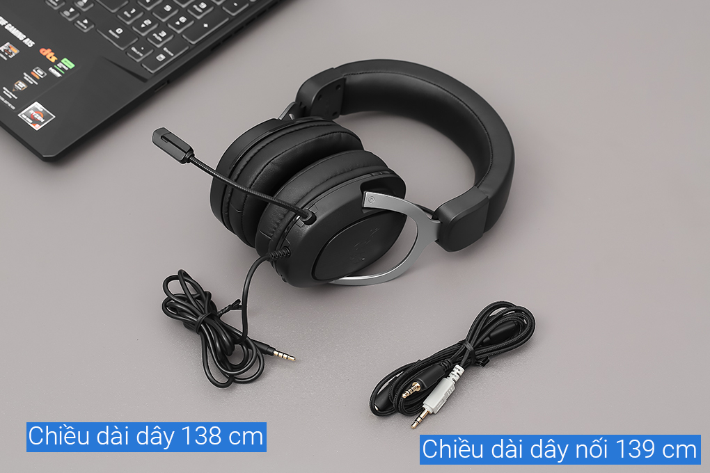 Tai nghe Chụp Tai Gaming Asus TUF H3 Màu Đen - Xám