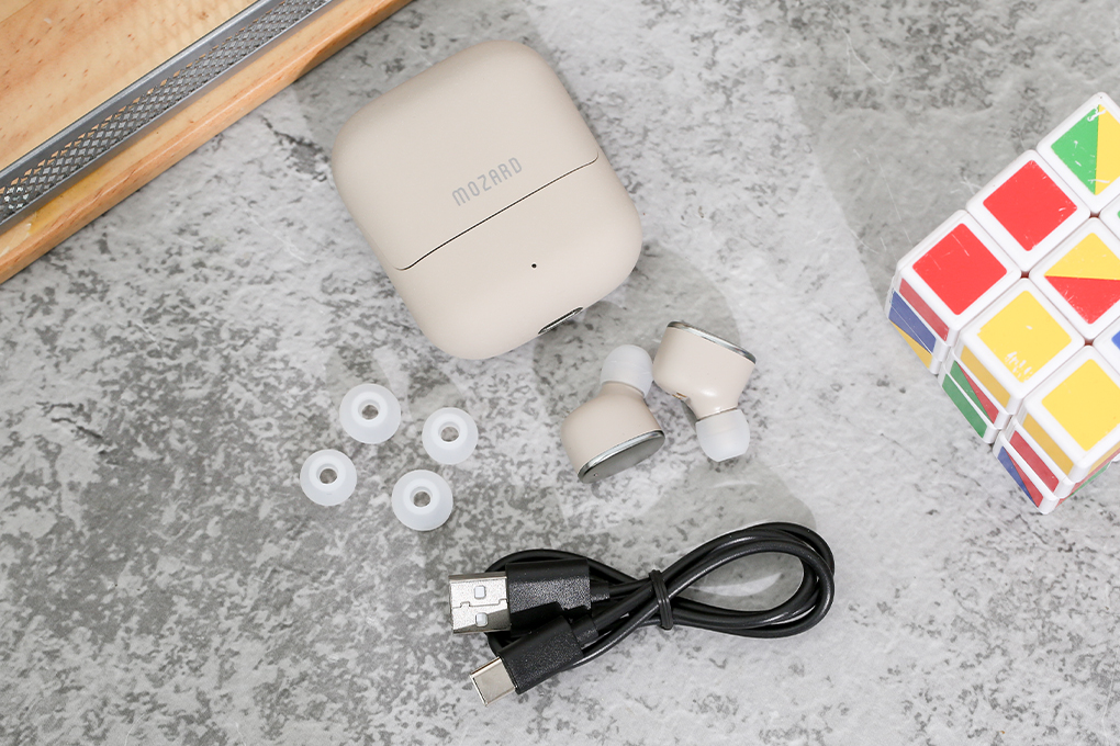 Tai nghe Bluetooth True Wireless Mozard T302A Màu Nâu