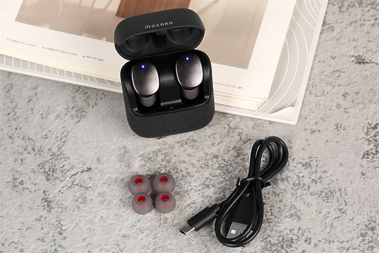 Tai nghe Bluetooth True Wireless Mozard T302A Màu Đen