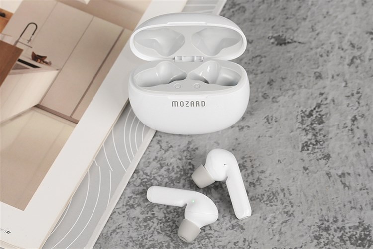 Tai nghe Bluetooth True Wireless Mozard AT15 Màu Trắng