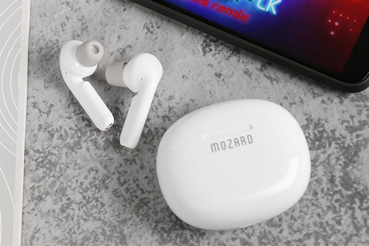 Tai nghe Bluetooth True Wireless Mozard AT15 Màu Trắng