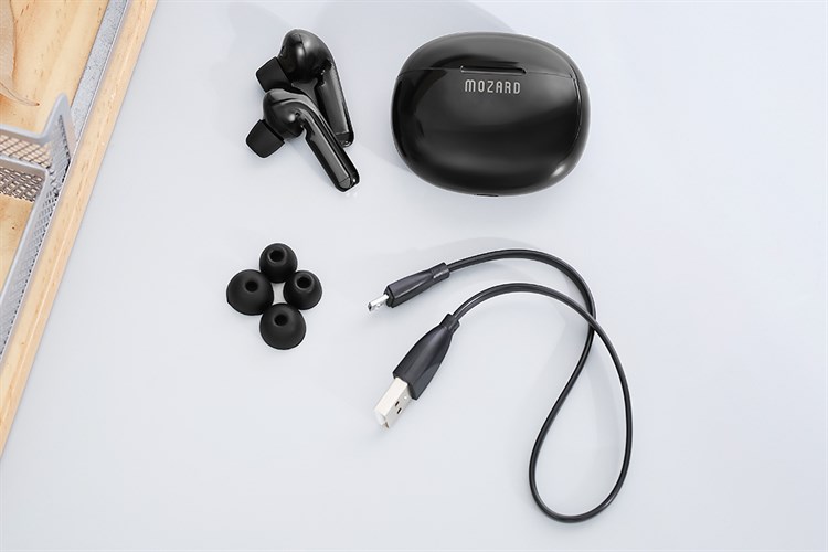 Tai nghe Bluetooth True Wireless Mozard AT15 Màu Đen