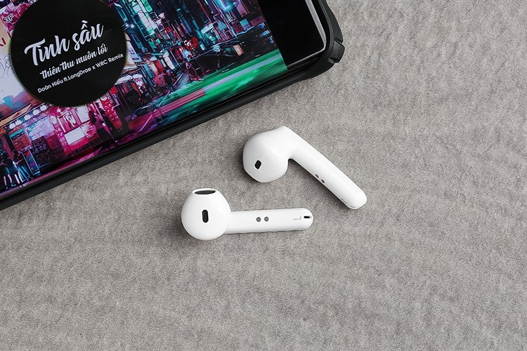 Tai nghe Bluetooth True Wireless Mozard DT19 Trắng Màu Trắng