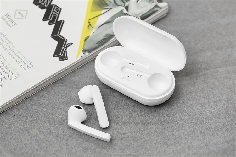 Tai nghe Bluetooth True Wireless Mozard DT19 Trắng Màu Trắng