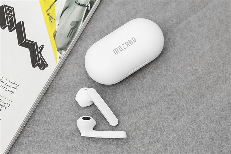 Tai nghe Bluetooth True Wireless Mozard DT19 Trắng Màu Trắng