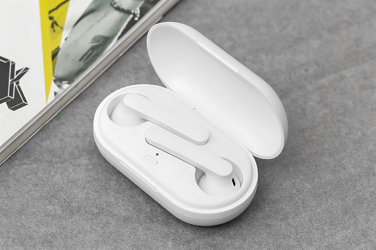 Tai nghe Bluetooth True Wireless Mozard DT19 Trắng Màu Trắng