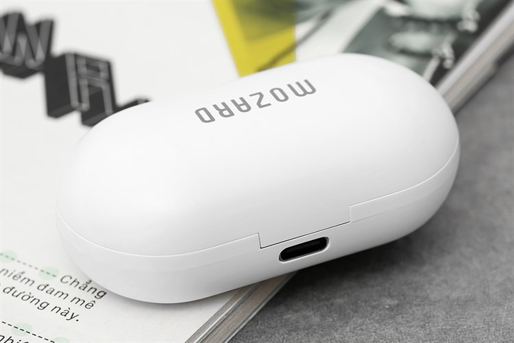 Tai nghe Bluetooth True Wireless Mozard DT19 Trắng Màu Trắng