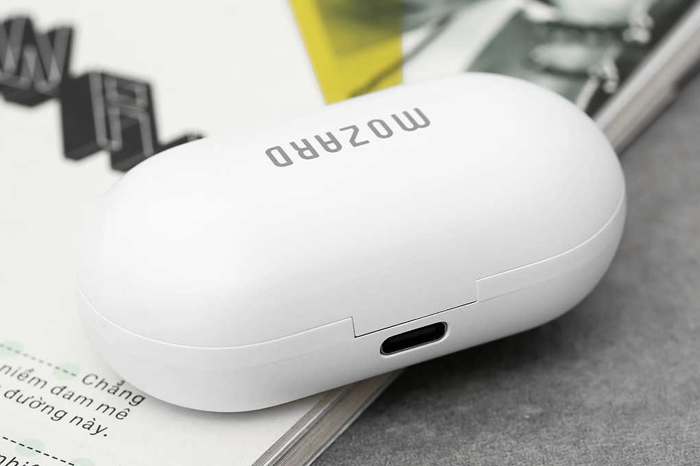 Tai nghe Bluetooth True Wireless Mozard DT19 Trắng Màu Trắng