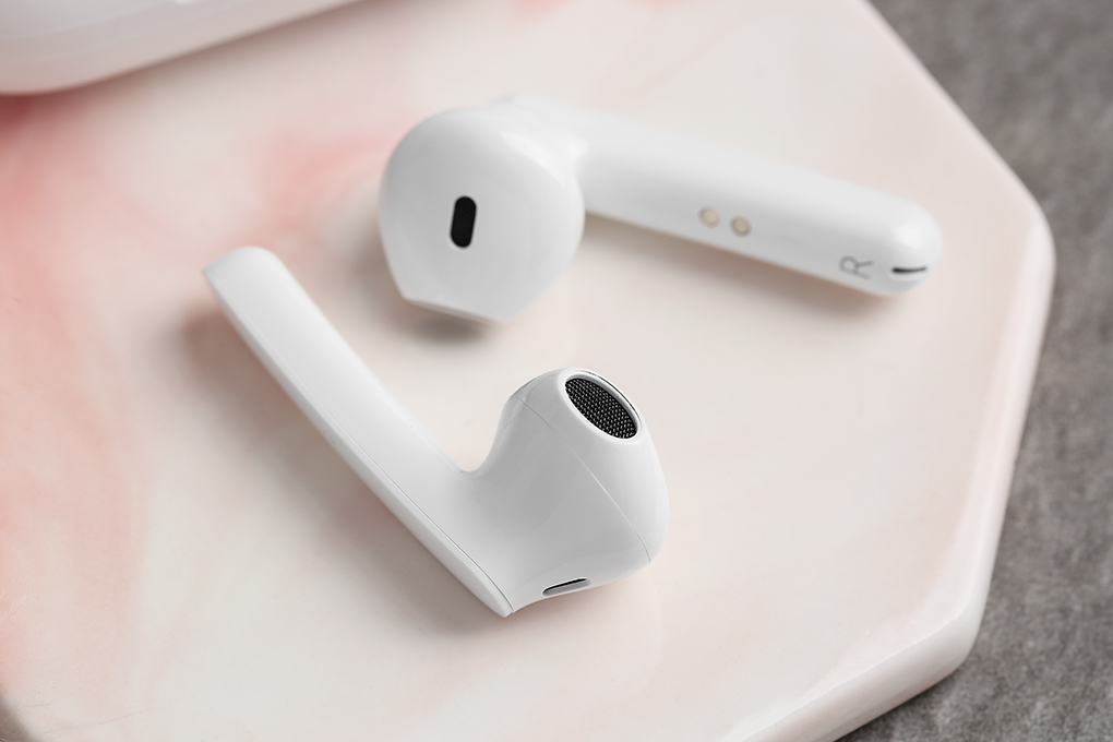 Tai nghe Bluetooth True Wireless Mozard DT19 Trắng Màu Trắng