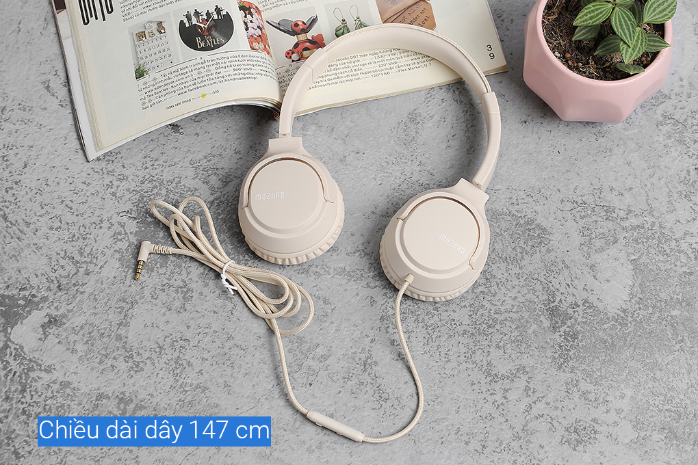 Tai nghe Chụp Tai Mozard IP-840 Màu Màu be