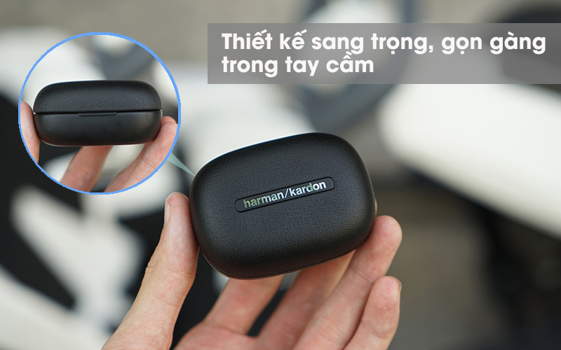 Thiết kế sang trọng - Tai nghe Bluetooth True Wireless Harman/Kardon FLYTWS Đen