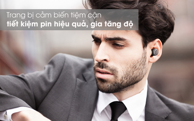 Cảm biến tiệm cận - Tai nghe Bluetooth True Wireless Harman/Kardon FLYTWS Đen