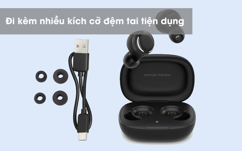 Thêm phụ kiện - Tai nghe Bluetooth True Wireless Harman/Kardon FLYTWS Đen