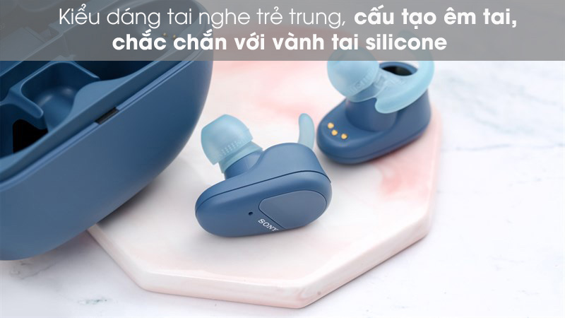 Tai nghe gọn đẹp, trẻ trung - Tai nghe Bluetooth True Wireles Sony WF-SP800N