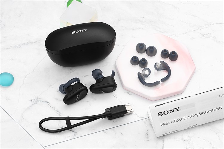 Tai nghe Bluetooth True Wireless Sony WF-SP800N Màu Đen