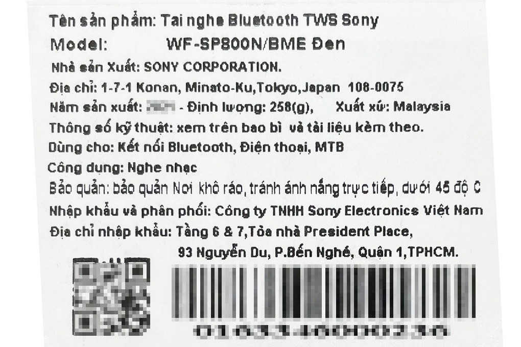 Tai nghe Bluetooth True Wireless Sony WF-SP800N - 28