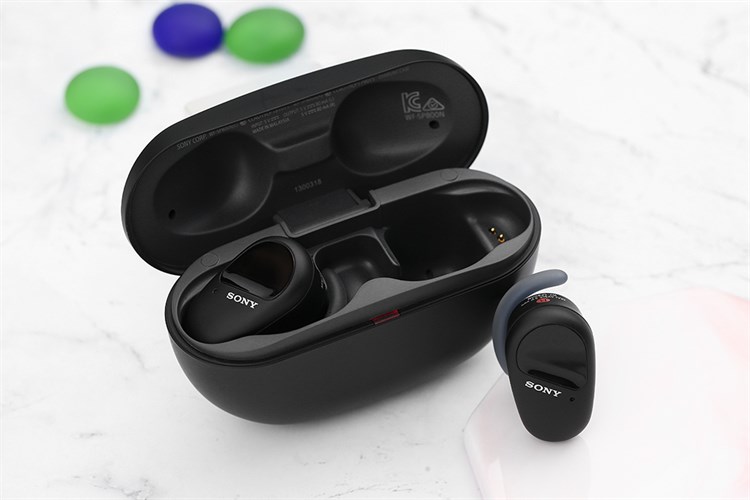 Tai nghe Bluetooth True Wireless Sony WF-SP800N Màu Đen