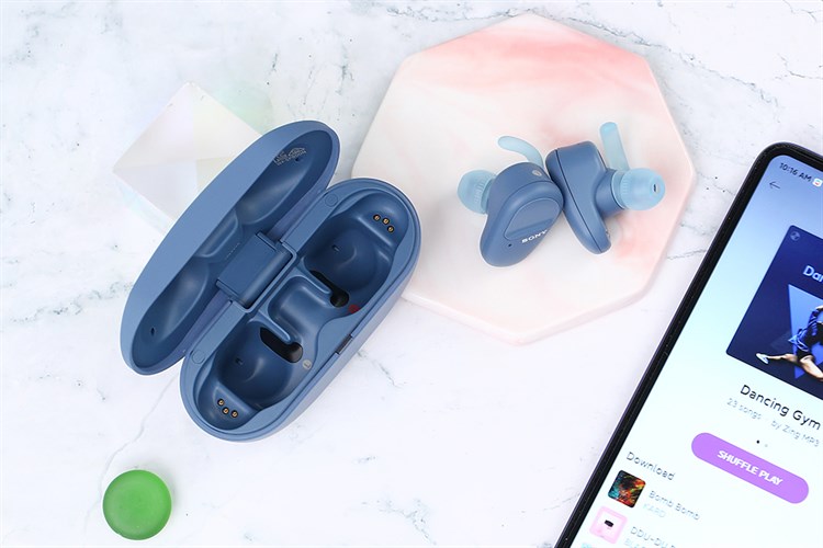 Tai nghe Bluetooth True Wireless Sony WF-SP800N Màu Xanh Dương