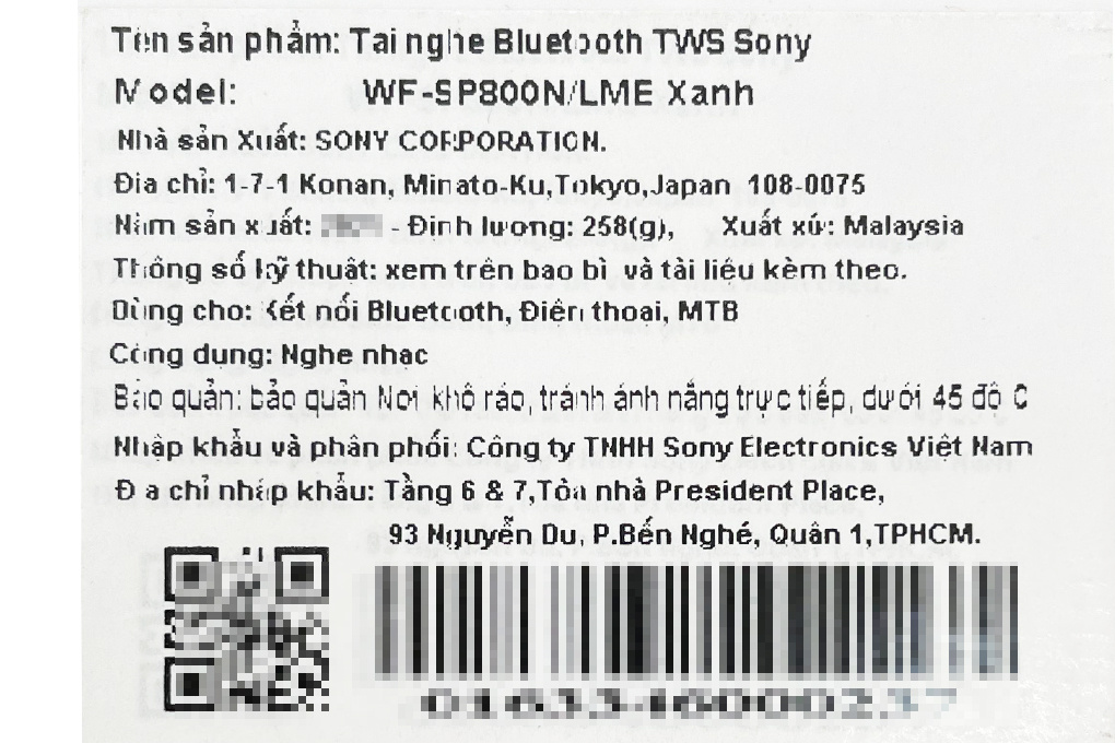 Tai nghe Bluetooth True Wireless Sony WF-SP800N - 27