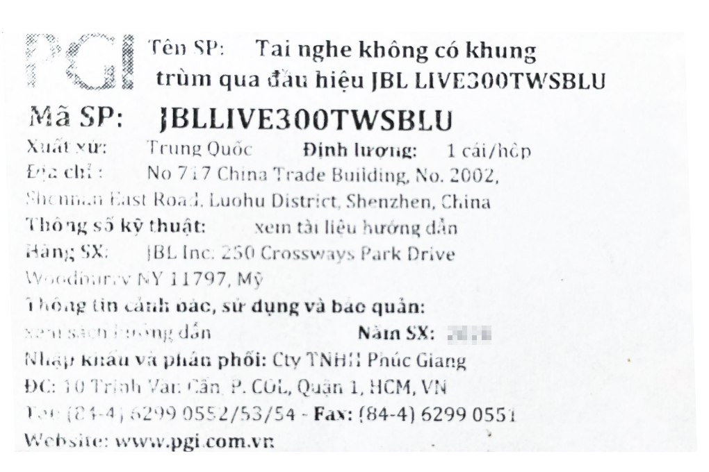 Tai nghe Bluetooth True Wireless JBL LIVE 300 - 27