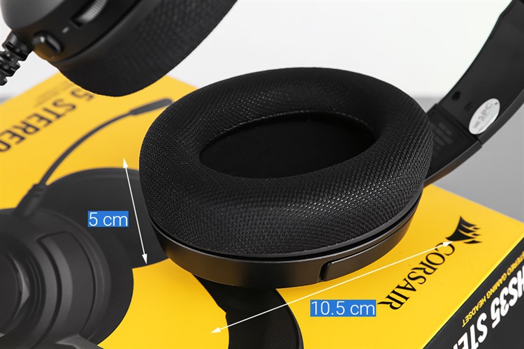 Tai nghe Chụp Tai Gaming Corsair HS35 Stereo Carbon Màu Đen